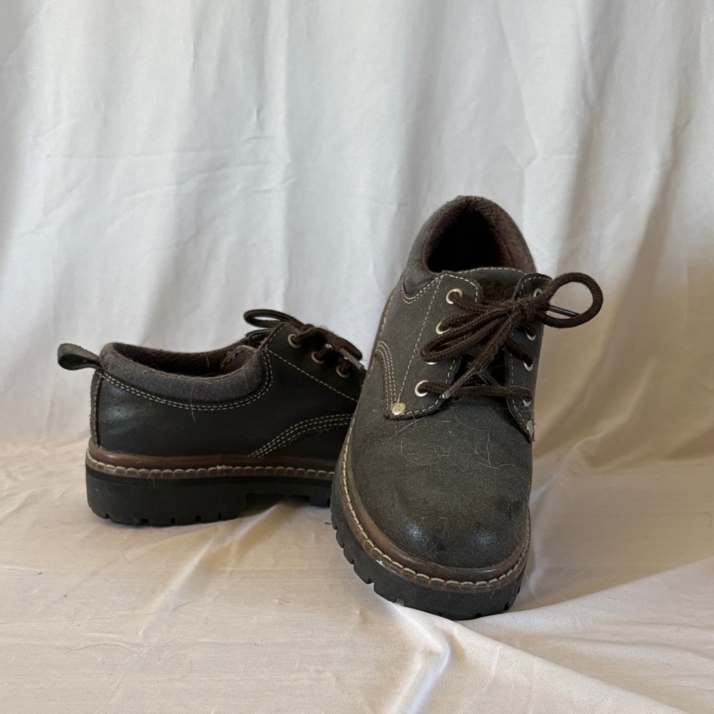 Skechers Women's Brown Lace-Up Casual Loafers